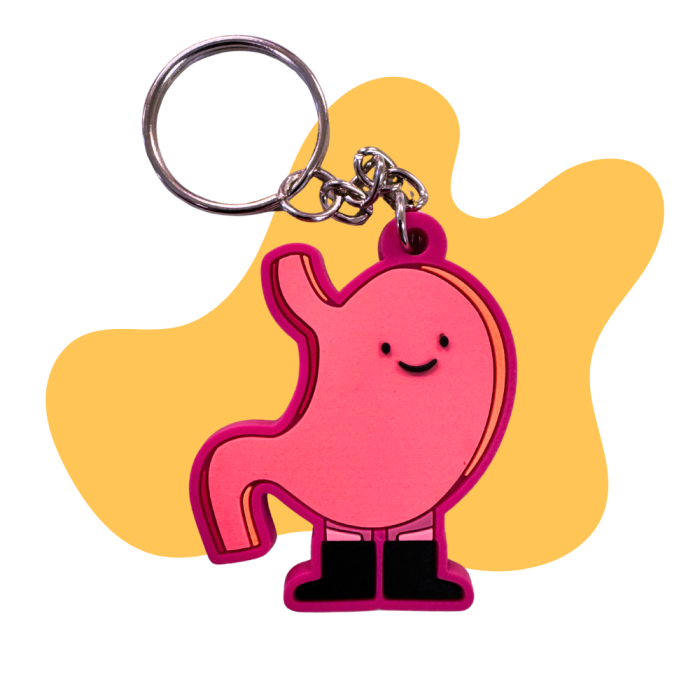 Happy Stomach Keyring