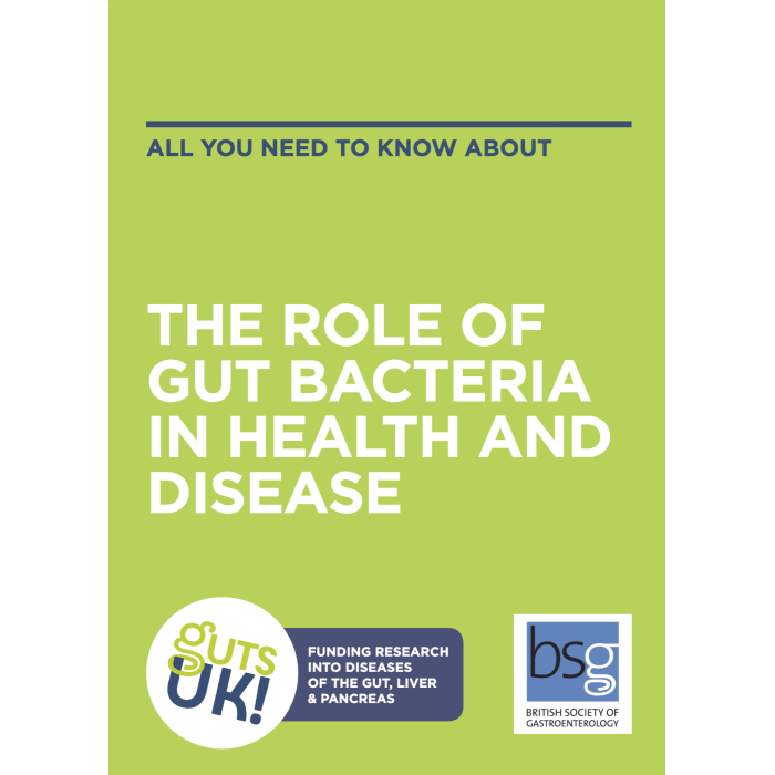 The Role of Gut Bacteria in Health & Disease